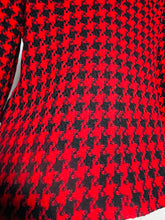 Load image into Gallery viewer, Vintage 80s french collar red & black checker blazer - S M