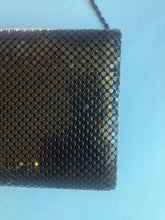 Load image into Gallery viewer, Vintage 80s Geometric Black & White Mesh Evening purse or clutch
