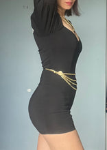 Load image into Gallery viewer, Vintage multi chain gold belt Free size