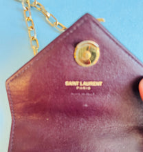 Load image into Gallery viewer, Micro mini brown leather quilted crossbody Yves Saint Laurent purse