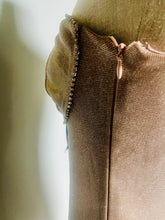 Load image into Gallery viewer, Reworked glittery strapless micro mini dress S - M
