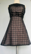 Load image into Gallery viewer, Reworked cotton baby doll eyelet mini dress Xs Small