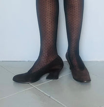 Load image into Gallery viewer, Vintage 80s Yves Saint Laurent brown suede leather kitten heels 7 US