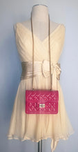 Load image into Gallery viewer, Vintage reworked silk mini evening dress. Xs S