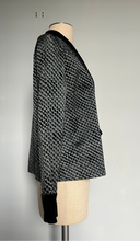 Load image into Gallery viewer, 1940’s Rare Blue velvet and Bow women’s Tuxedo jacket. XS S