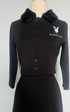 Load image into Gallery viewer, Vintage reworked fur trim women’s Playboy sweater. Xs S