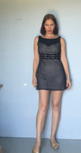 Load image into Gallery viewer, Reworked cotton baby doll eyelet mini dress Xs Small