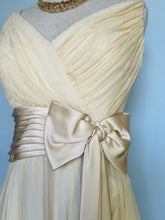 Load image into Gallery viewer, Vintage reworked silk mini evening dress. Xs S