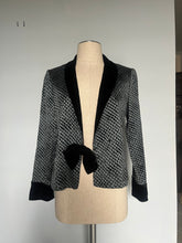 Load image into Gallery viewer, 1940’s Rare Blue velvet and Bow women’s Tuxedo jacket. XS S
