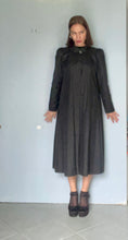 Load image into Gallery viewer, Black Vintage 60s Swing Raincoat. S M