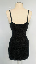 Load image into Gallery viewer, Vintage reworked 90s sparkly dream mini dress S M