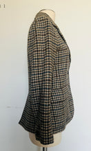 Load image into Gallery viewer, Incredible gingham tweed YSL riding style jacket small