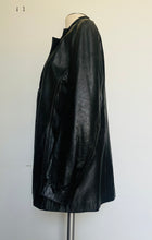 Load image into Gallery viewer, Vintage 80s super soft black leather blazer SM