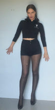 Load image into Gallery viewer, Vintage reworked fur trim women’s Playboy sweater. Xs S