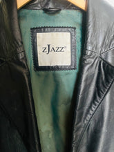Load image into Gallery viewer, Vintage 80s super soft black leather blazer SM