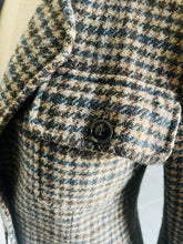 Load image into Gallery viewer, Incredible gingham tweed YSL riding style jacket small