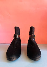 Load image into Gallery viewer, Calf hair black leather booties - size 7.5