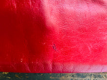 Load image into Gallery viewer, Vintage 80s red soft leather clutch purse