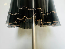 Load image into Gallery viewer, Reworked customized black sheer silk & lace dress Xs S
