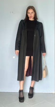 Load image into Gallery viewer, Black Vintage 60s Swing Raincoat. S M