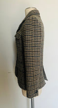 Load image into Gallery viewer, Incredible gingham tweed YSL riding style jacket small