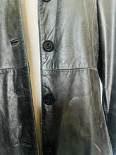 Load image into Gallery viewer, Vintage 80s super soft black leather blazer SM
