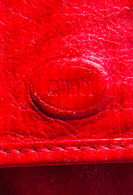 Load image into Gallery viewer, Vintage 80s red soft leather clutch purse