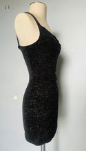 Load image into Gallery viewer, Vintage reworked 90s sparkly dream mini dress S M