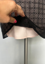 Load image into Gallery viewer, Reworked cotton baby doll eyelet mini dress Xs Small