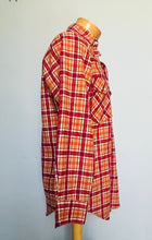 Load image into Gallery viewer, Vintage 70s plaid fleece western pearl snap shirt - Med