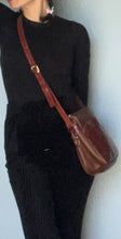 Load image into Gallery viewer, Vintage Brown Leather mini unisex messanger bag