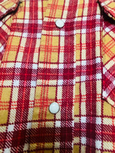 Load image into Gallery viewer, Vintage 70s plaid fleece western pearl snap shirt - Med