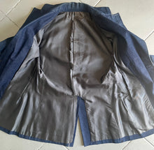 Load image into Gallery viewer, Hand made vintage 70s Mens Denim blazer Small