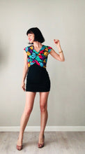 Load image into Gallery viewer, Vintage 80s stretch Off shoulder mini dress - XS Small