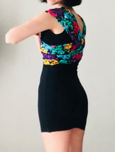 Load image into Gallery viewer, Vintage 80s stretch Off shoulder mini dress - XS Small