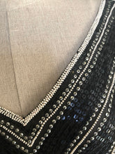 Load image into Gallery viewer, Exquisite Vintage 70s sequin Kaftan dress - small med