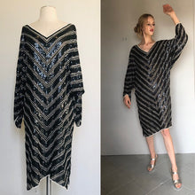 Load image into Gallery viewer, Exquisite Vintage 70s sequin Kaftan dress - small med