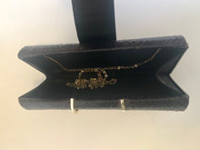 Load image into Gallery viewer, Vintage 50s hardshell coffee brown snakeskin clutch/purse