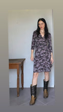 Load image into Gallery viewer, Vintage 80s BCBG paris floral wrap dress S M