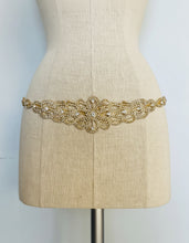 Load image into Gallery viewer, Vintage custom made bejeweled belt - head piece
