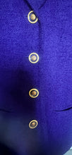 Load image into Gallery viewer, Vintage 90s purple boucle military jacket - Small

