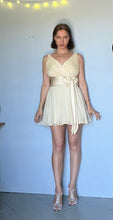 Load image into Gallery viewer, Vintage reworked silk mini evening dress. Xs S
