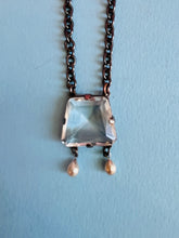 Load image into Gallery viewer, Reworked Art Deco one of a kind crystal necklace

