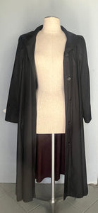 Black Vintage 60s Swing Raincoat.  S  M