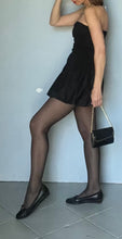 Load image into Gallery viewer, Reworked stretch black mini bubble dress - XS Small
