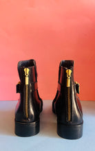 Load image into Gallery viewer, Calf hair black leather booties - size 7.5
