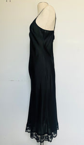 Vintage 90s silk slip dress S M