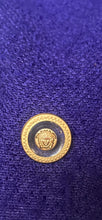 Load image into Gallery viewer, Vintage 90s purple boucle military jacket - Small
