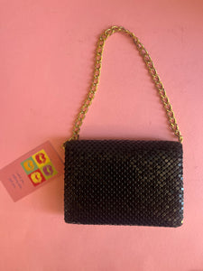 Reworked vintage 40s art deco small mesh purse
