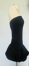 Load image into Gallery viewer, Reworked stretch black mini bubble dress - XS Small
